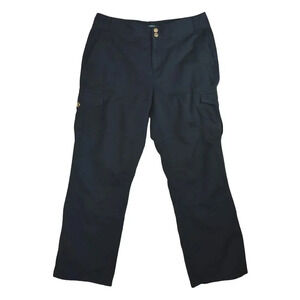 Ralph Lauren || Women's Black Cargo Pants Size 10 Preppy City *One Spot Stain*